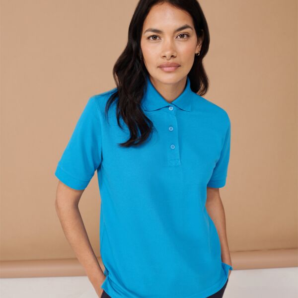 Henbury Ladies Poly/Cotton Piqué Polo Shirt Thumbnail