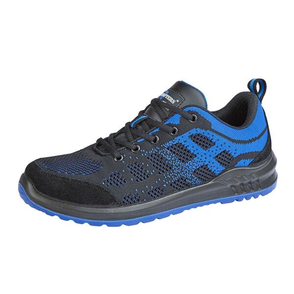 Black/Blue Fly Knit Safety Trainer Thumbnail