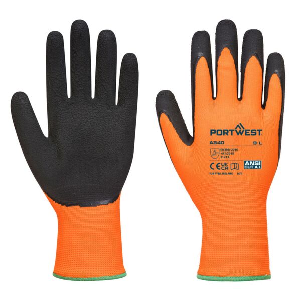 Hi-Vis Grip Glove - Latex Thumbnail