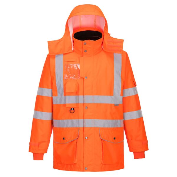 Hi-Vis Breathable 7-in-1 Traffic Jacket  Thumbnail