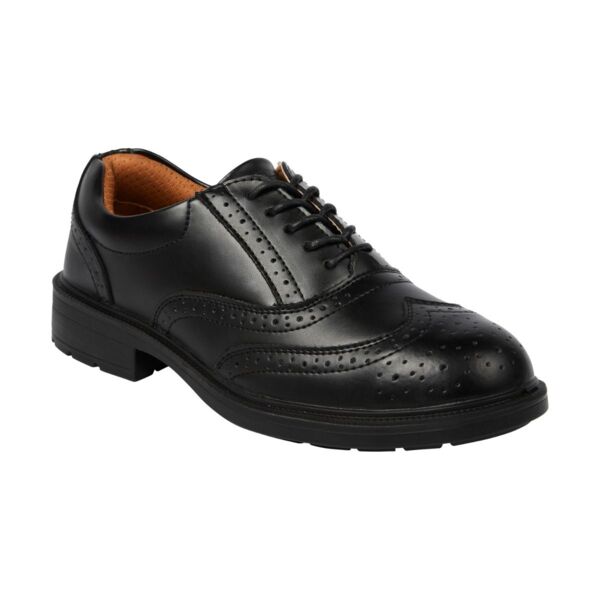 Black Brogue Safety Shoe Thumbnail