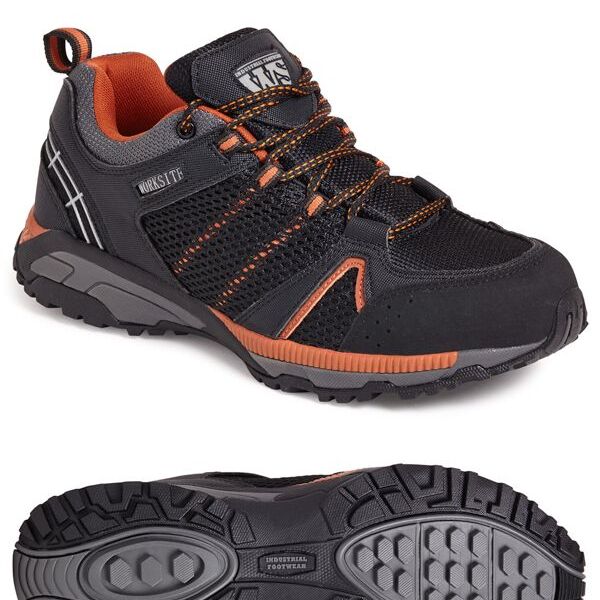 Black/Orange Sports Safety Trainer Thumbnail