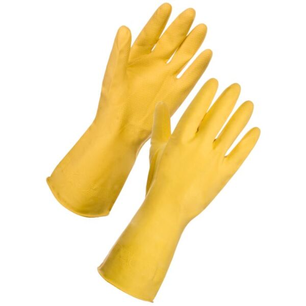 Cotton Flock Lined Household Rubber Gloves Thumbnail