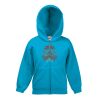 Fruit of the Loom Kids Classic Zip Hooded Sweatshirt Thumbnail